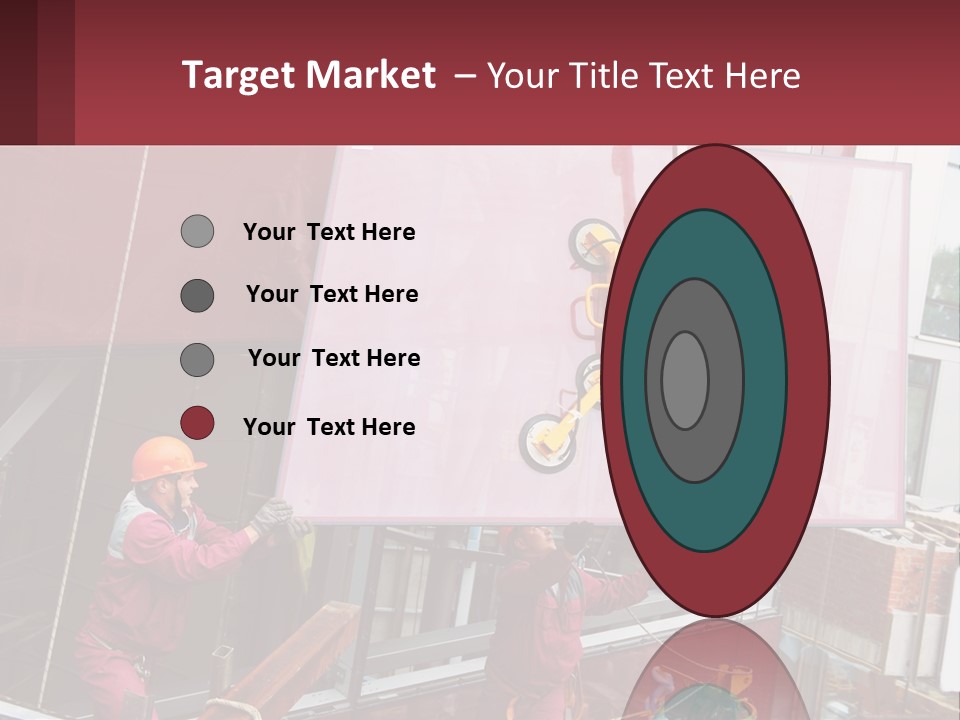 A Man Is Working On A Large Sign PowerPoint Template