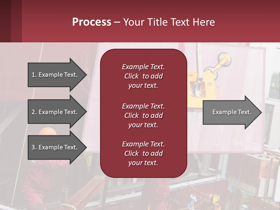 A Man Is Working On A Large Sign PowerPoint Template