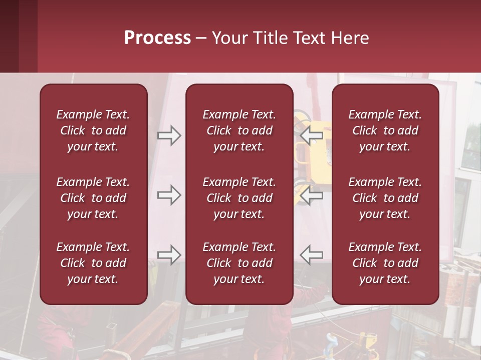 A Man Is Working On A Large Sign PowerPoint Template