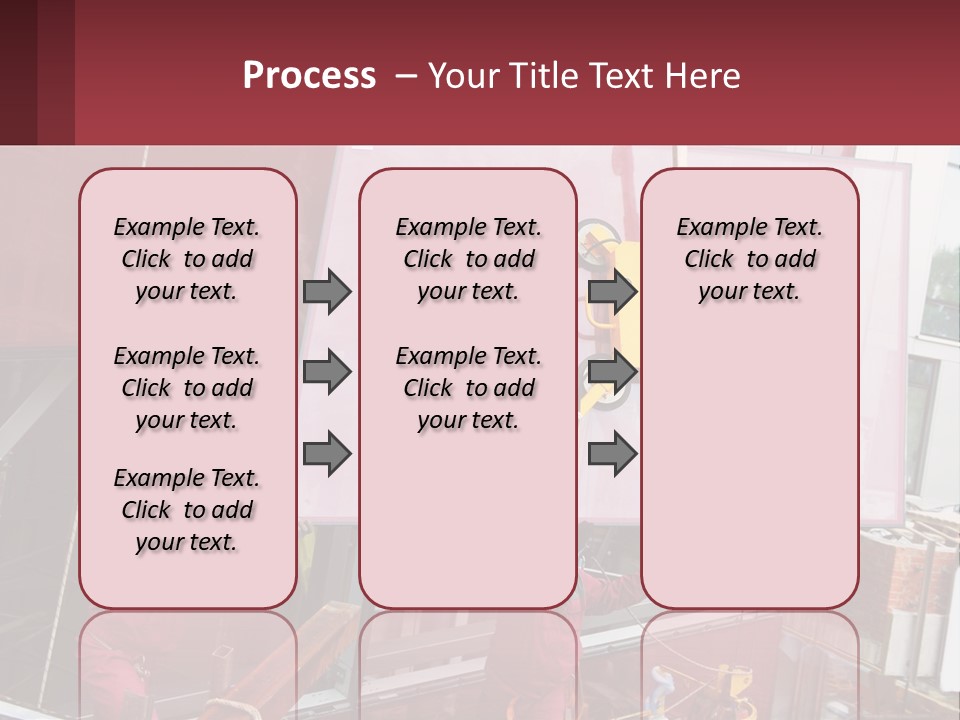 A Man Is Working On A Large Sign PowerPoint Template