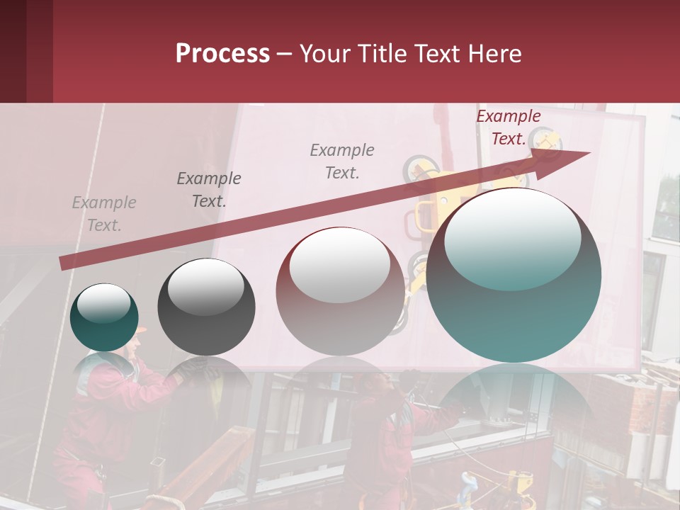 A Man Is Working On A Large Sign PowerPoint Template