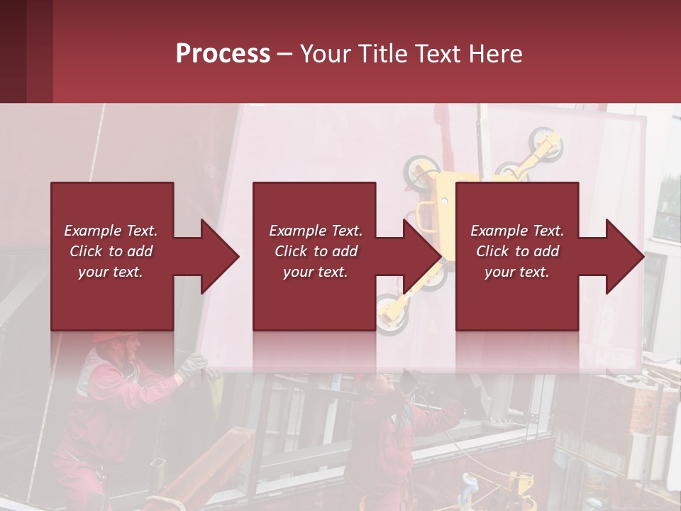 A Man Is Working On A Large Sign PowerPoint Template