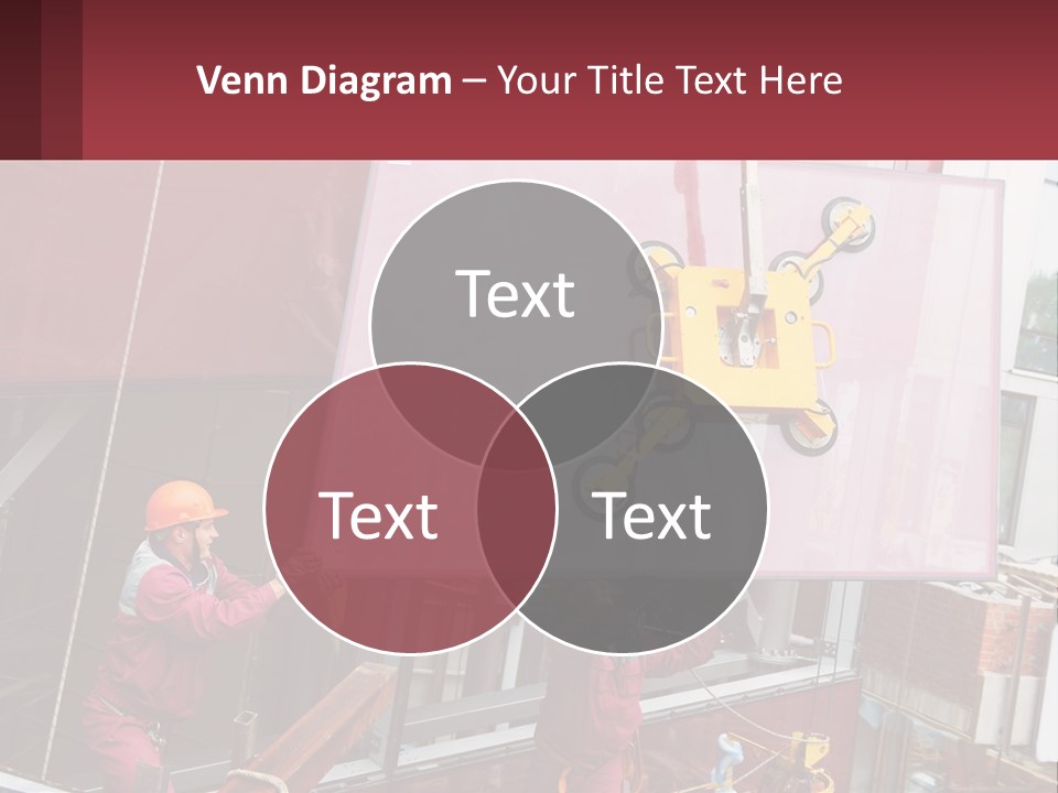 A Man Is Working On A Large Sign PowerPoint Template