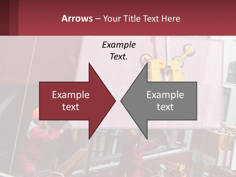 A Man Is Working On A Large Sign PowerPoint Template