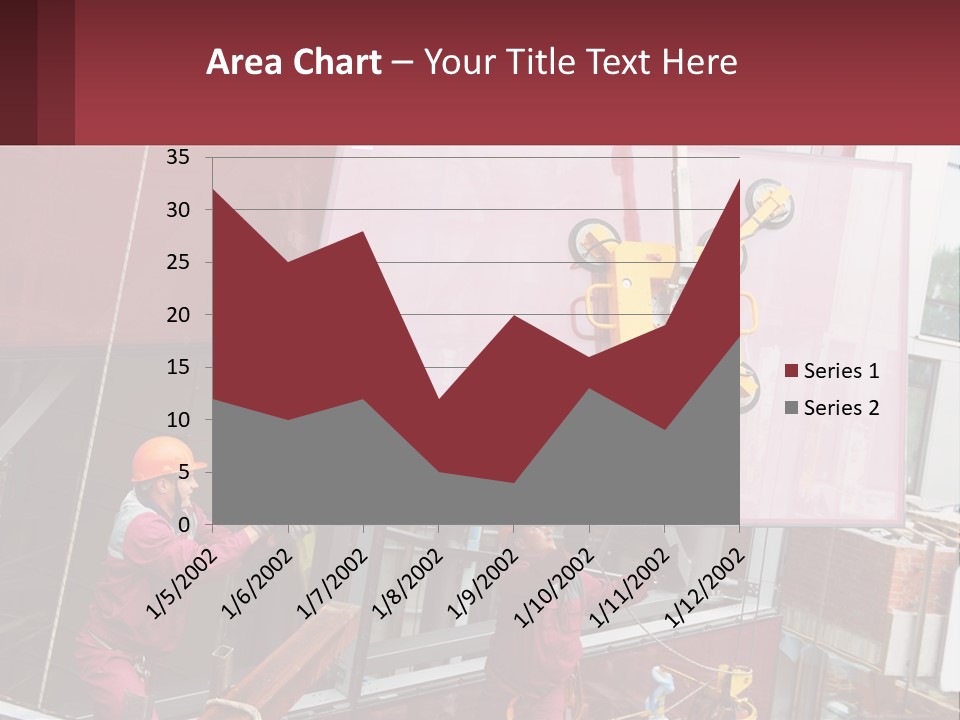A Man Is Working On A Large Sign PowerPoint Template