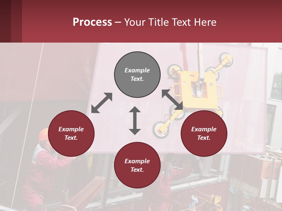 A Man Is Working On A Large Sign PowerPoint Template