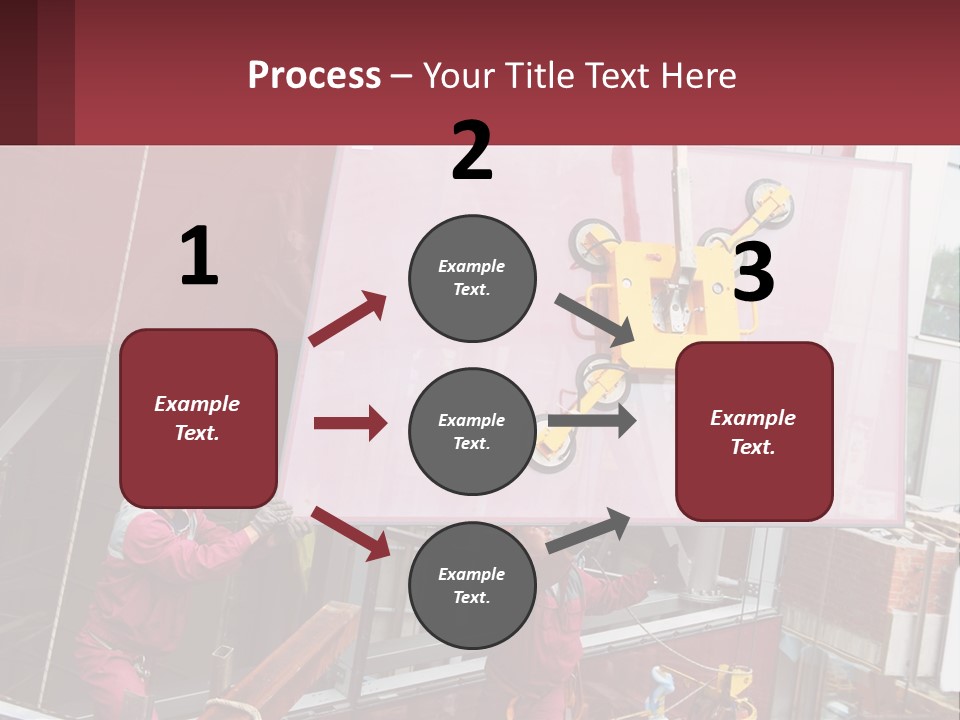 A Man Is Working On A Large Sign PowerPoint Template