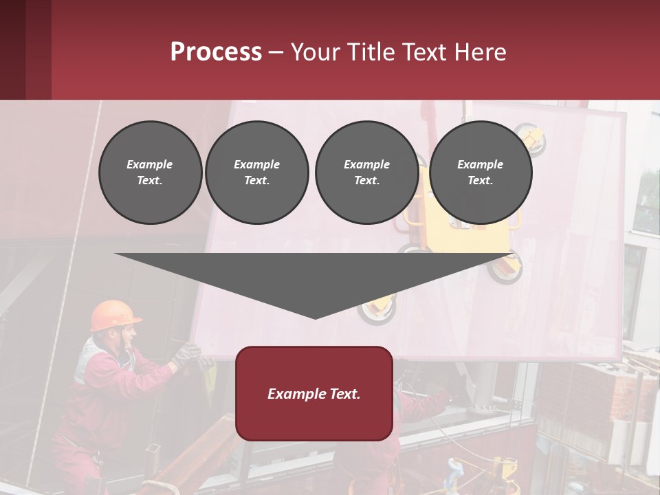 A Man Is Working On A Large Sign PowerPoint Template