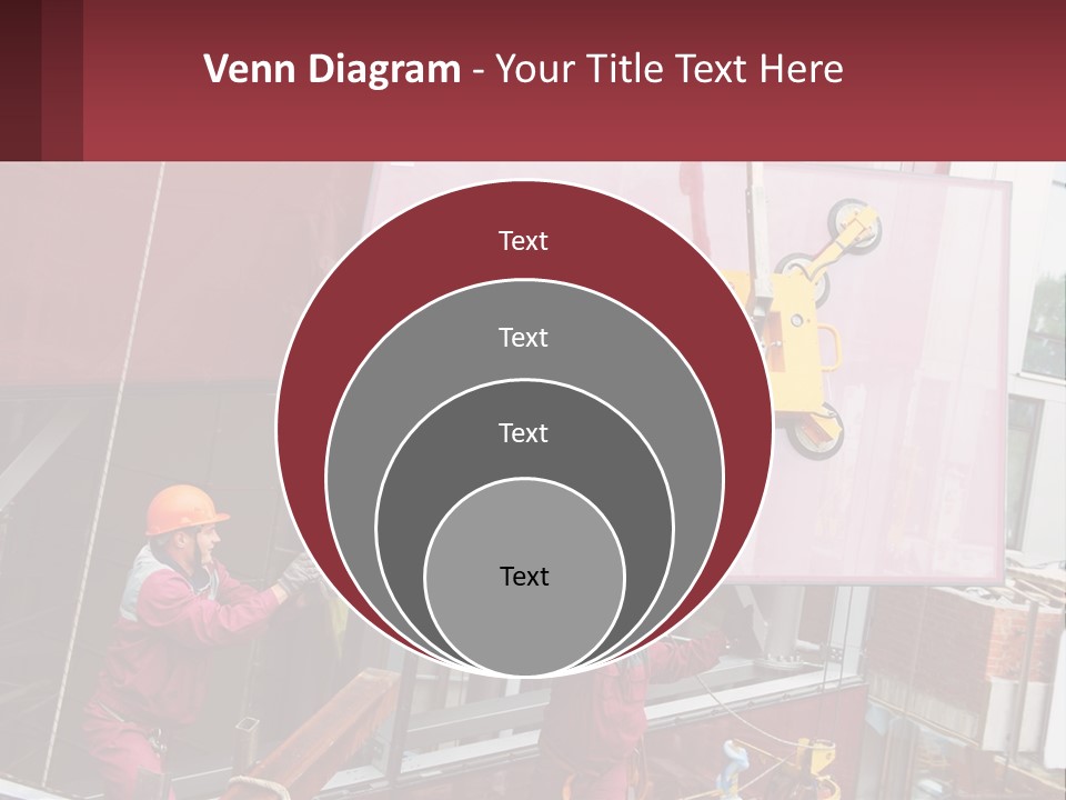 A Man Is Working On A Large Sign PowerPoint Template