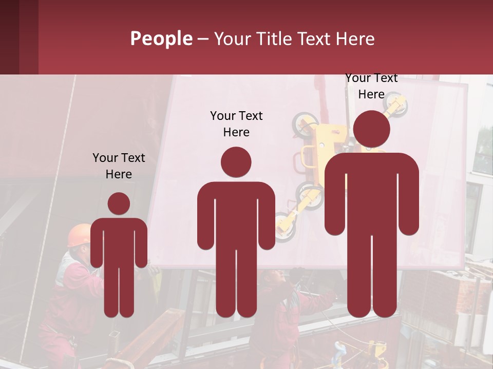 A Man Is Working On A Large Sign PowerPoint Template