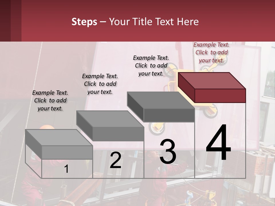 A Man Is Working On A Large Sign PowerPoint Template