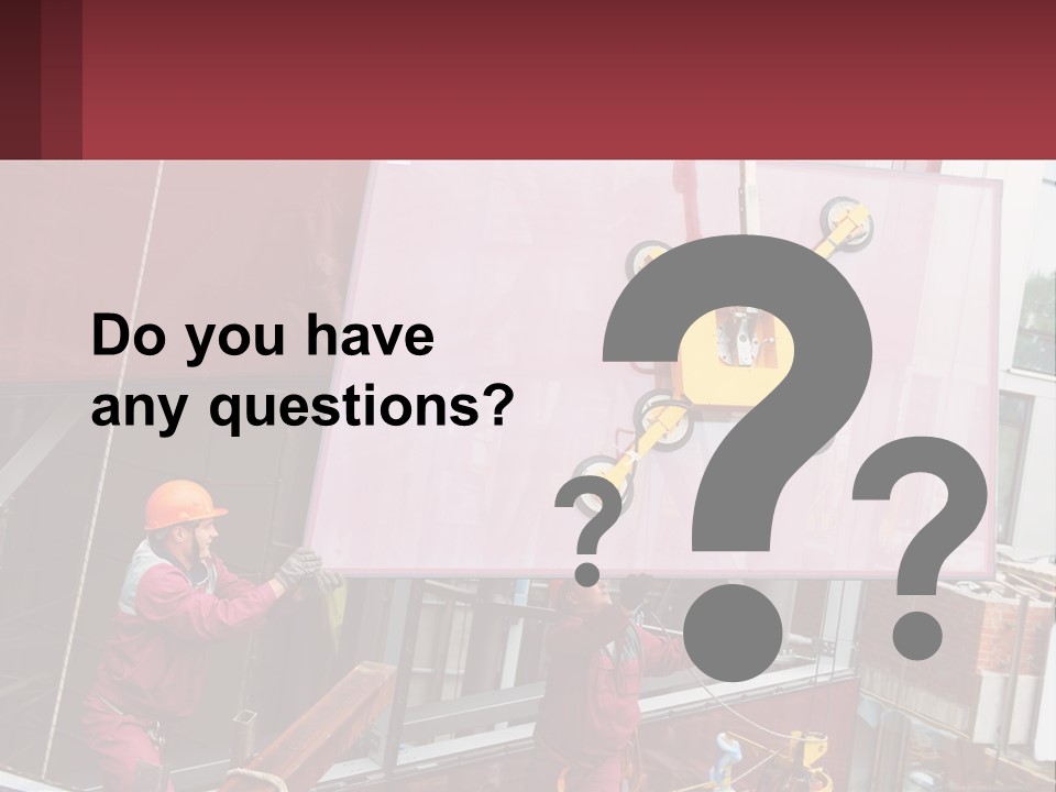 A Man Is Working On A Large Sign PowerPoint Template