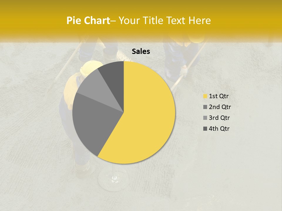 A Group Of Men In Blue And Yellow Work On A Construction Site PowerPoint Template