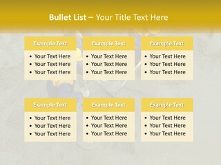 A Group Of Men In Blue And Yellow Work On A Construction Site PowerPoint Template