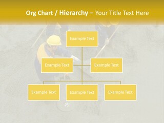 A Group Of Men In Blue And Yellow Work On A Construction Site PowerPoint Template
