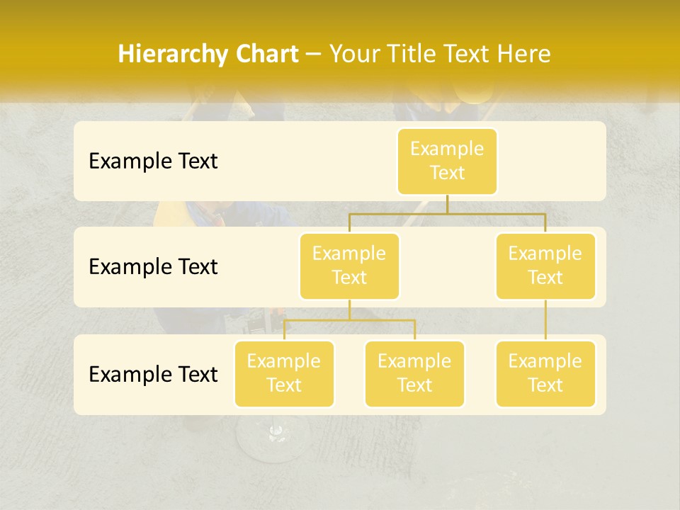 A Group Of Men In Blue And Yellow Work On A Construction Site PowerPoint Template