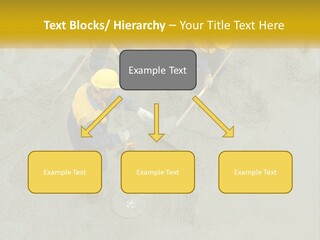 A Group Of Men In Blue And Yellow Work On A Construction Site PowerPoint Template