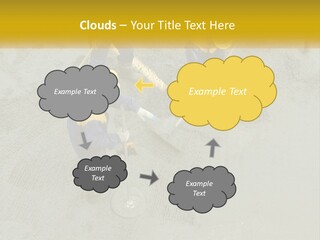 A Group Of Men In Blue And Yellow Work On A Construction Site PowerPoint Template