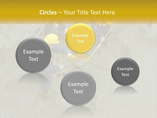 A Group Of Men In Blue And Yellow Work On A Construction Site PowerPoint Template