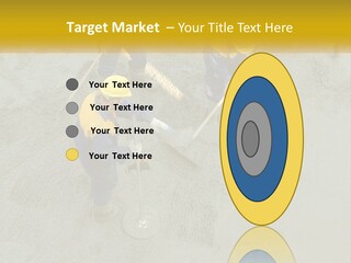 A Group Of Men In Blue And Yellow Work On A Construction Site PowerPoint Template