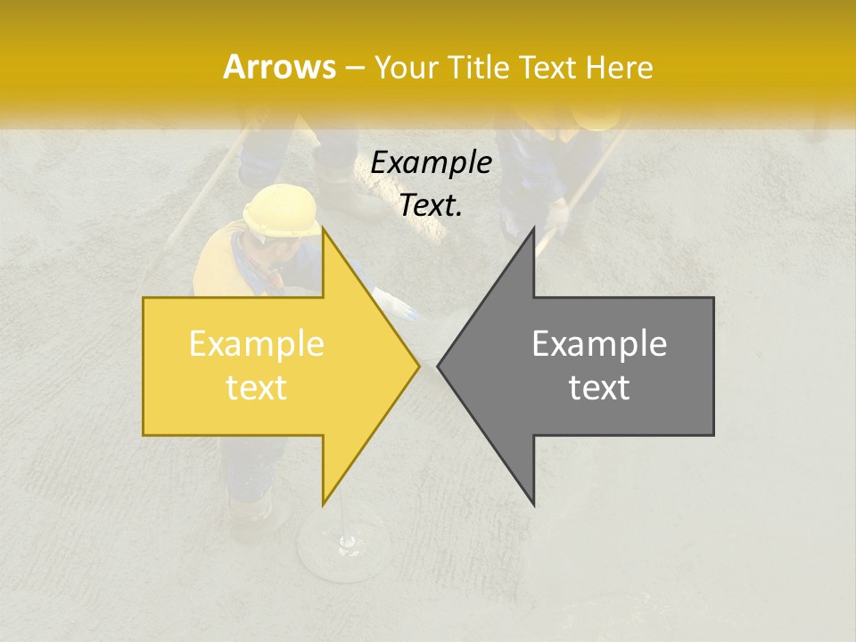 A Group Of Men In Blue And Yellow Work On A Construction Site PowerPoint Template