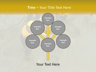 A Group Of Men In Blue And Yellow Work On A Construction Site PowerPoint Template