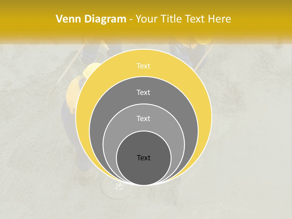 A Group Of Men In Blue And Yellow Work On A Construction Site PowerPoint Template