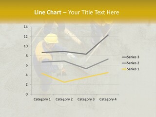 A Group Of Men In Blue And Yellow Work On A Construction Site PowerPoint Template