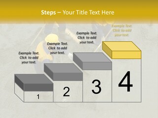 A Group Of Men In Blue And Yellow Work On A Construction Site PowerPoint Template