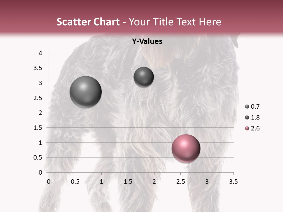 A Dog Standing In Front Of A White Background PowerPoint Template