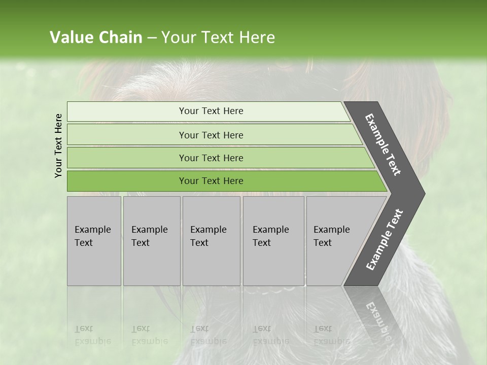 A Brown And Black Dog Sitting On Top Of A Lush Green Field PowerPoint Template
