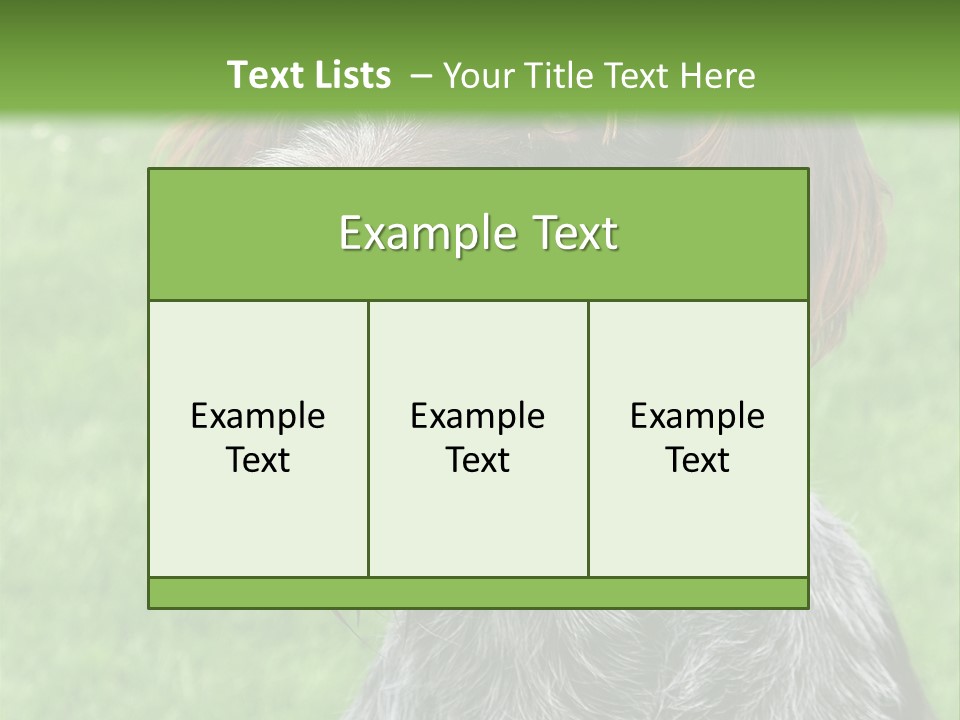 A Brown And Black Dog Sitting On Top Of A Lush Green Field PowerPoint Template