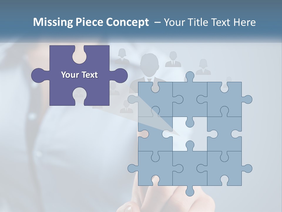 A Woman Pressing A Button On A Touch Screen PowerPoint Template