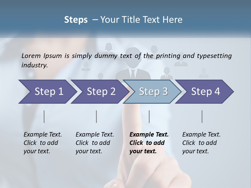 A Woman Pressing A Button On A Touch Screen PowerPoint Template