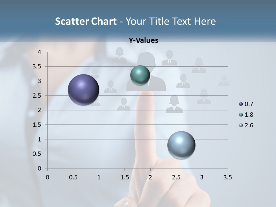 A Woman Pressing A Button On A Touch Screen PowerPoint Template