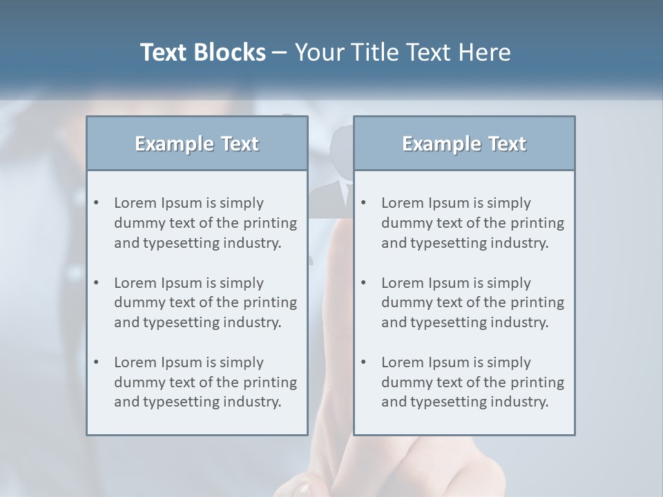 A Woman Pressing A Button On A Touch Screen PowerPoint Template