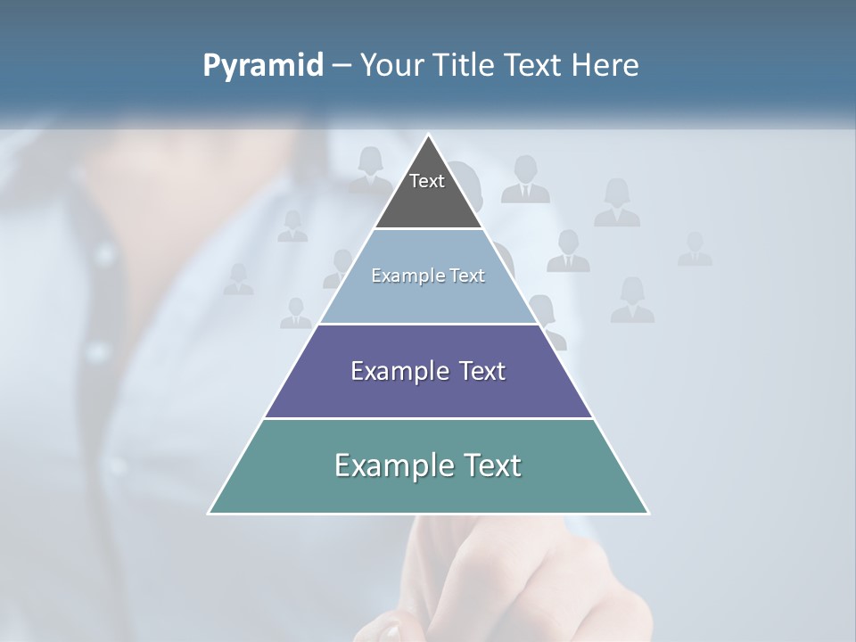 A Woman Pressing A Button On A Touch Screen PowerPoint Template