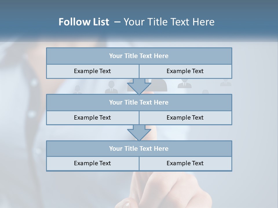 A Woman Pressing A Button On A Touch Screen PowerPoint Template