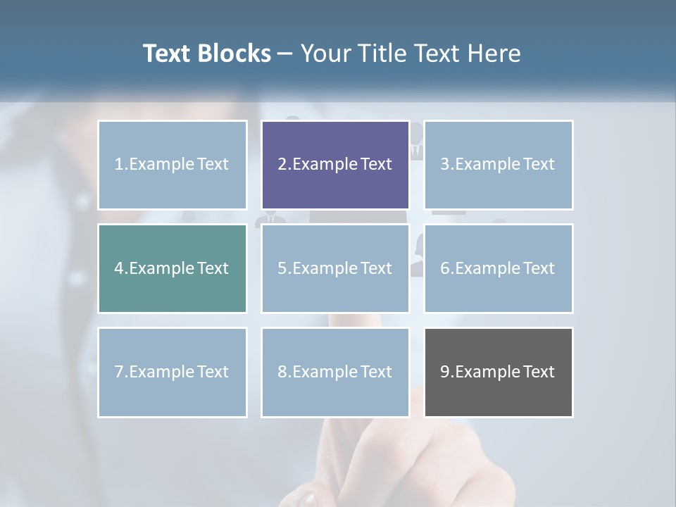 A Woman Pressing A Button On A Touch Screen PowerPoint Template