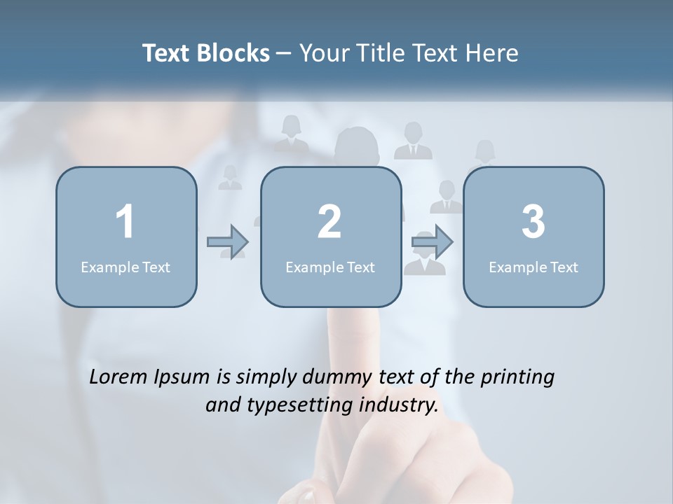 A Woman Pressing A Button On A Touch Screen PowerPoint Template