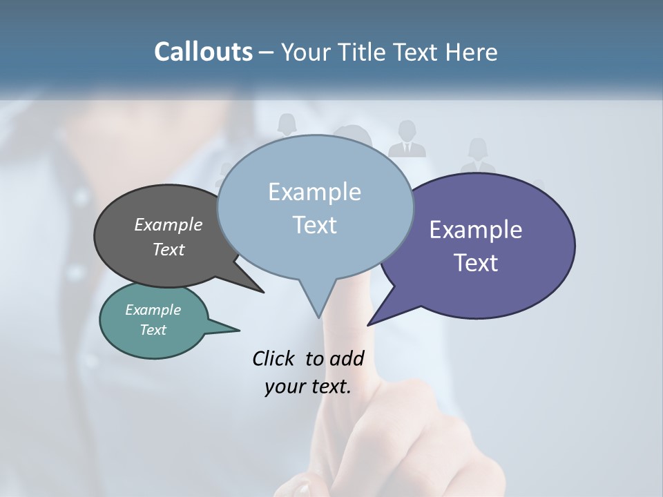 A Woman Pressing A Button On A Touch Screen PowerPoint Template