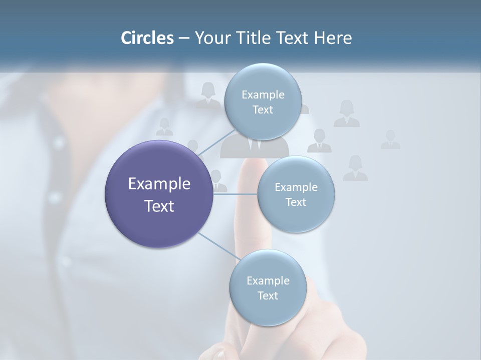 A Woman Pressing A Button On A Touch Screen PowerPoint Template