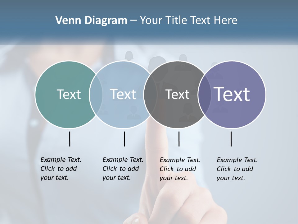 A Woman Pressing A Button On A Touch Screen PowerPoint Template