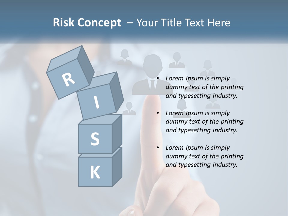 A Woman Pressing A Button On A Touch Screen PowerPoint Template