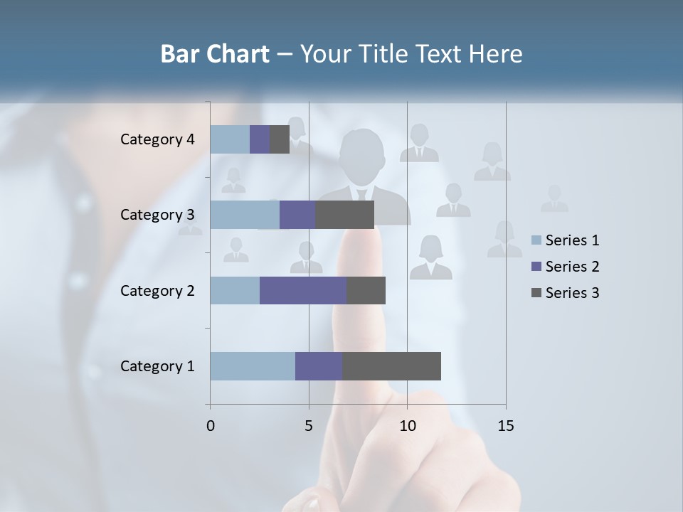 A Woman Pressing A Button On A Touch Screen PowerPoint Template