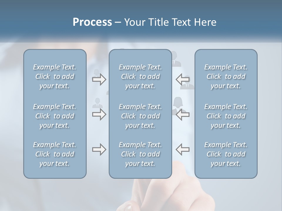 A Woman Pressing A Button On A Touch Screen PowerPoint Template