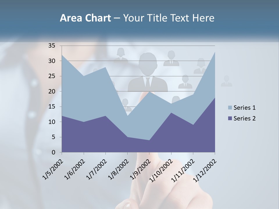 A Woman Pressing A Button On A Touch Screen PowerPoint Template