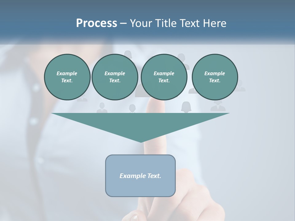 A Woman Pressing A Button On A Touch Screen PowerPoint Template