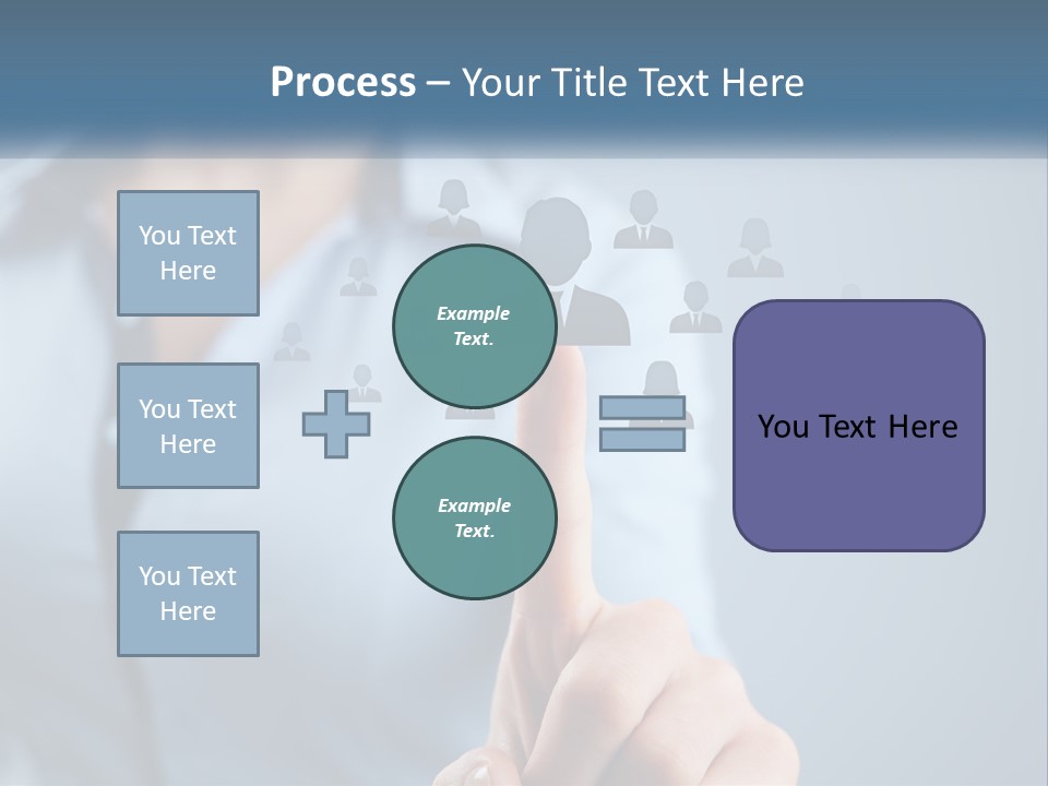 A Woman Pressing A Button On A Touch Screen PowerPoint Template