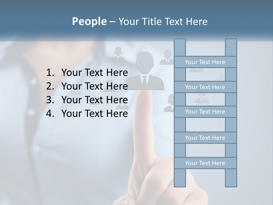 A Woman Pressing A Button On A Touch Screen PowerPoint Template